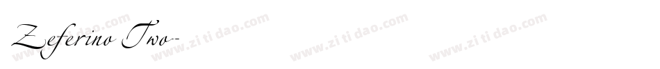 Zeferino Two字体转换